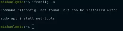 ifconfig not found